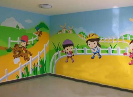 永丰幼儿园墙体彩绘制作流程及注意事项